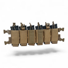 Load image into Gallery viewer, Tactical magazine pouch with multiple slots on a white background