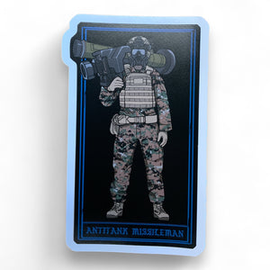 Goons Up Marine Missileman Woodland Jav Sticker