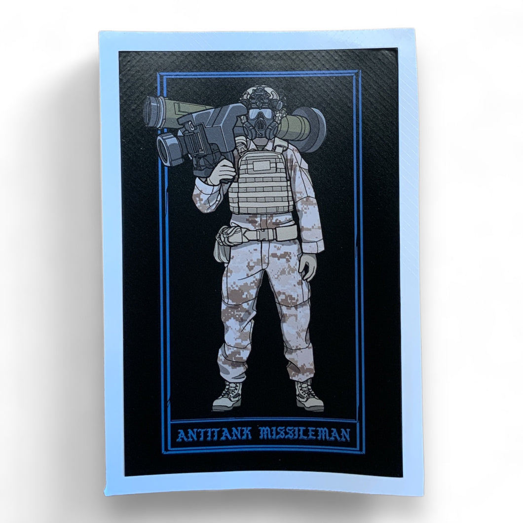 Goons Up Marine Missileman Desert Jav Sticker