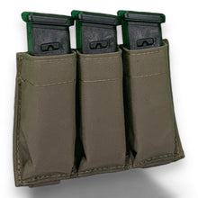 Load image into Gallery viewer, Slick Triple Pistol Mag Pouch With Kydex