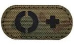 Load image into Gallery viewer, 1&quot;x2&quot;  Laser Cut Camo Blood Type Patch