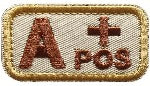 Load image into Gallery viewer, 1&quot;x2&quot; Tactical Blood Type Embroidered Patch